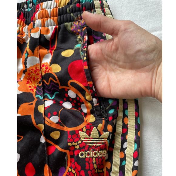 Adidas Maracatu Tropical Track Pants Women's Medium Gold Trefoil Colorful Rare - Picture 4 of 10